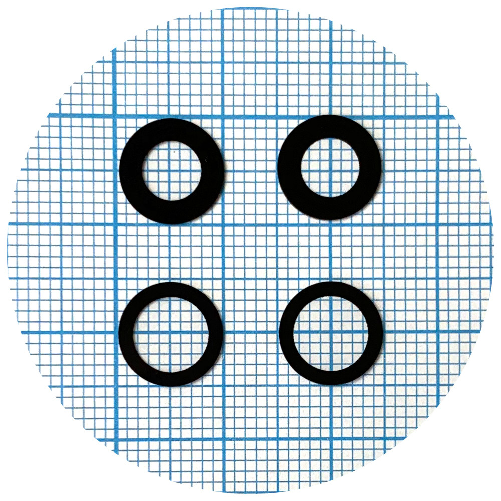 Скло камери Apple iPhone 12, iPhone 12 Mini чорне - 2 шт, фото 1