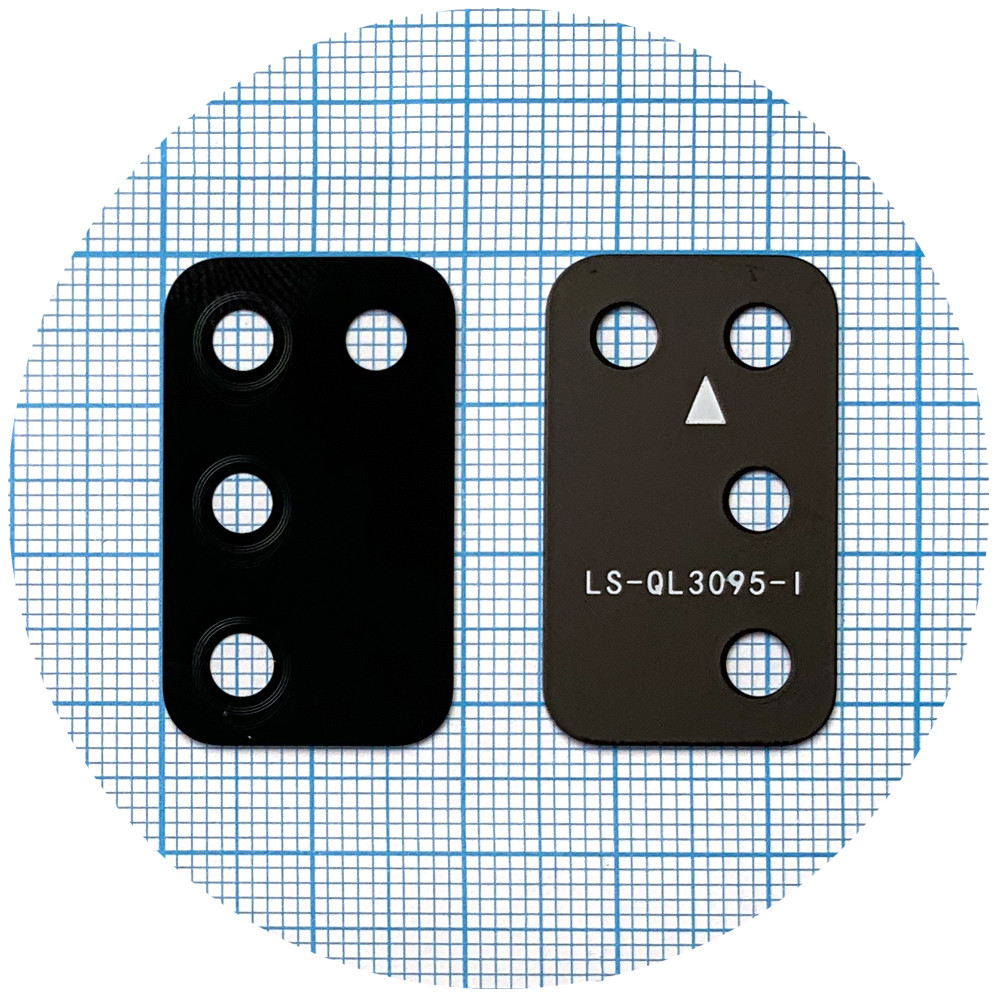 Скло камери Samsung Galaxy A02s A025F, A03s A037F, M02s M025F чорне, фото 1
