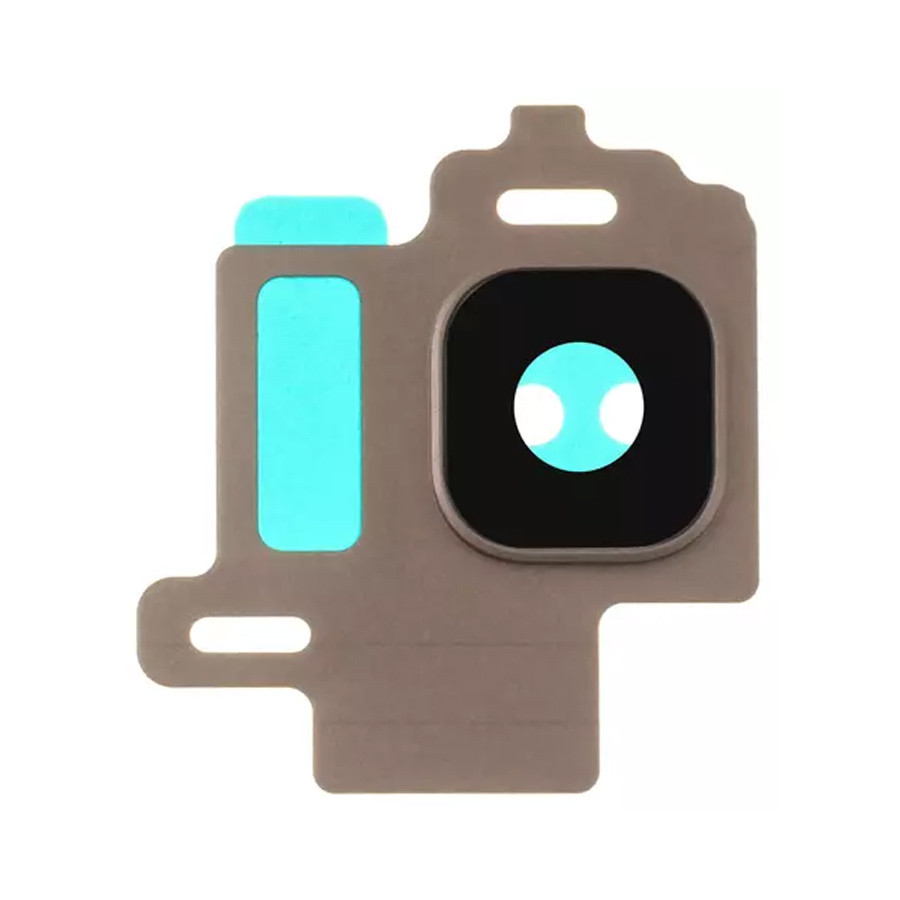 Скло камери Samsung Galaxy S8 G950F чорне в золотистій рамці, фото 1