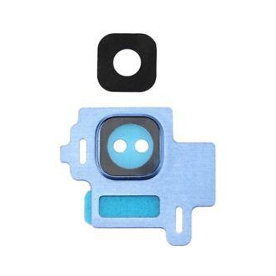 Скло камери Samsung Galaxy S8 G950F чорне у синій рамці, фото 1