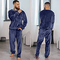 Мужская теплая плюшевая пижама Размеры: 46-48, 50-52, 54-56
