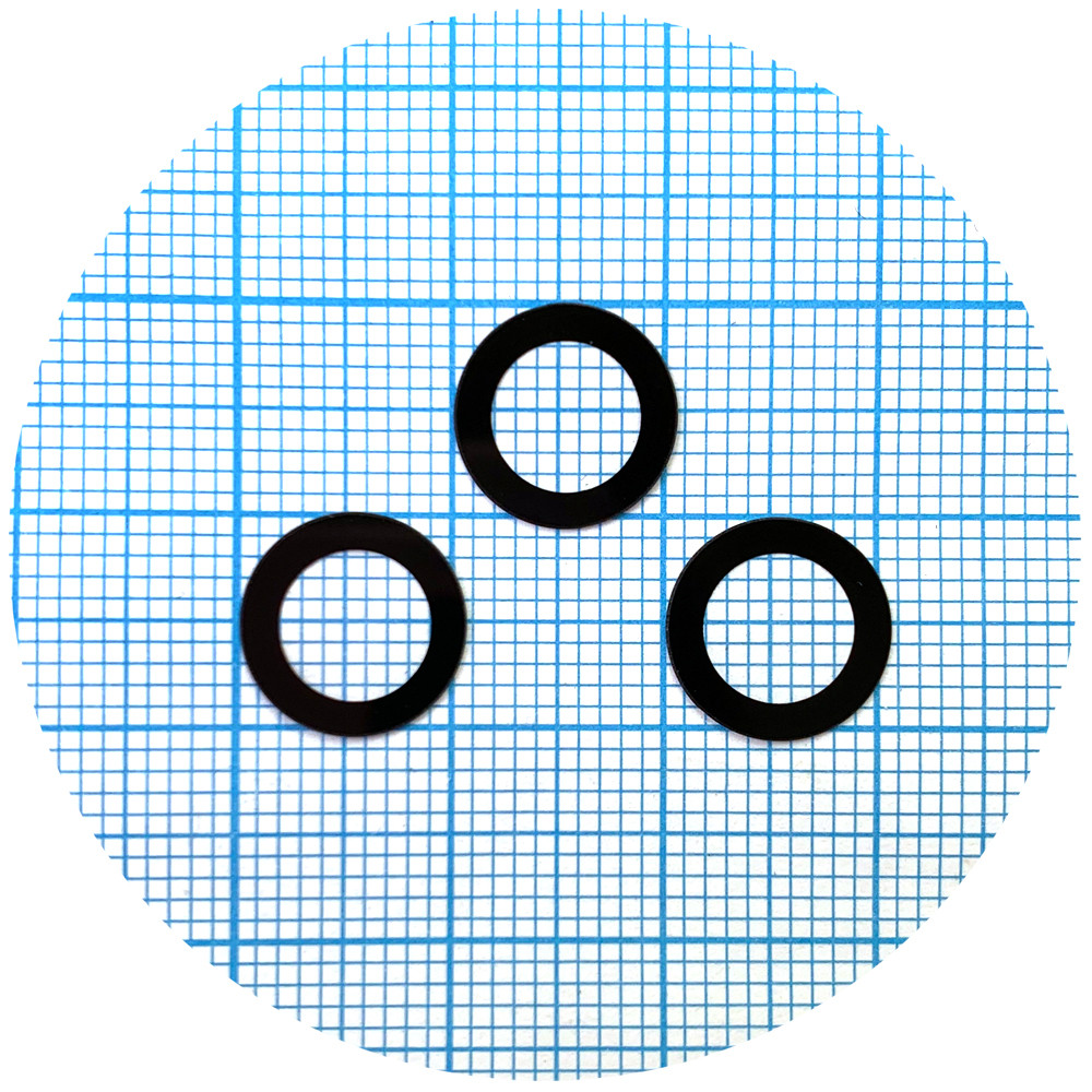 Скло камери Samsung Galaxy S22 5G S901B, S22+ 5G S906B чорне - 3 шт, фото 1