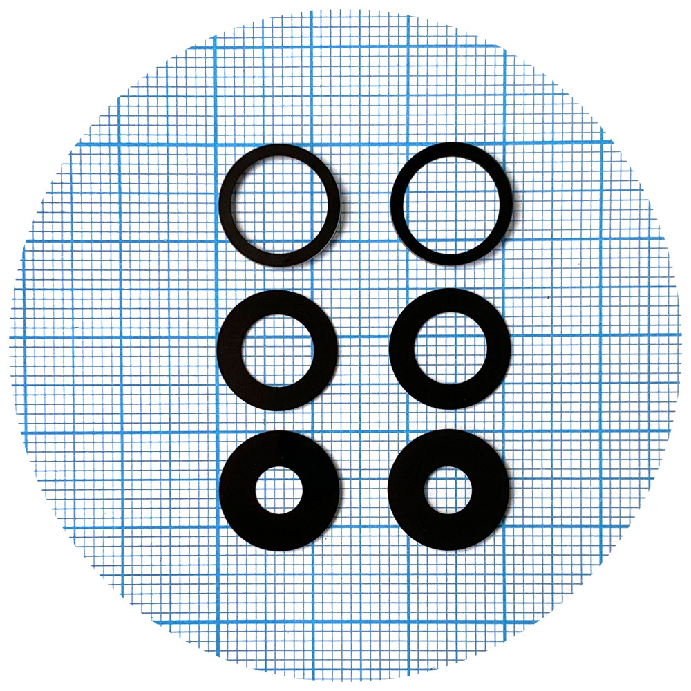 Скло камери Apple iPhone 14 Pro, iPhone 14 Pro Max чорне - 3 шт, фото 1