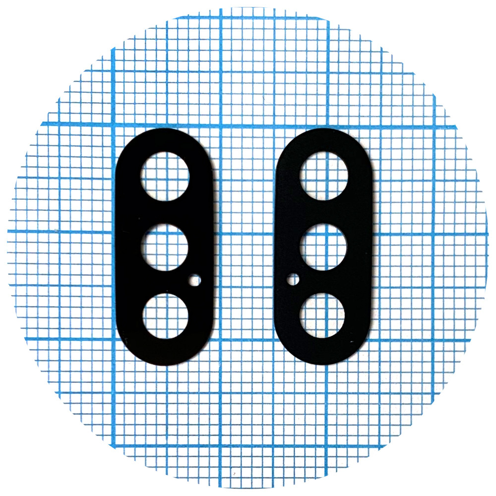 Скло камери Apple iPhone X чорне, фото 1