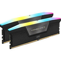 Модуль пам'яті для комп'ютера DDR5 96GB (2x48GB) 5600 MHz Vengeance RGB Black Corsair (CMH96GX5M2B5600C40)