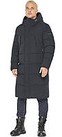 Зимняя утеплённая куртка мужская графитового цвета модель 63899
