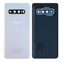 Задня кришка Samsung Galaxy S10 G973F біла Original PRC зі склом камери