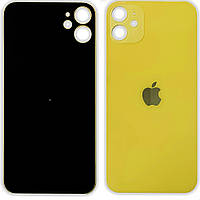 Задня кришка Apple iPhone 11 жовта - аналог з великим отвором