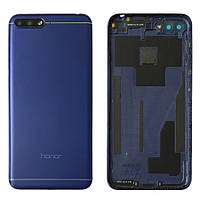 Задня кришка Huawei Honor 7A Pro AUM-L29 синя - без отвору під сканер