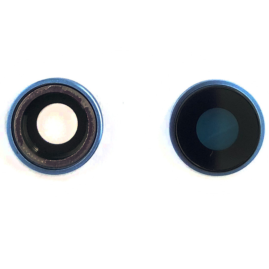 Скло камери Apple iPhone XR з блакитним кільцем, фото 1