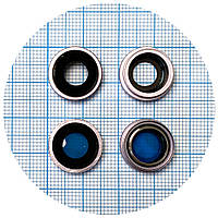 Скло камери Apple iPhone 14, iPhone 14 Plus Original PRC з фіолетовим кільцем - 2 шт