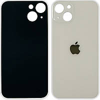 Задня кришка Apple iPhone 13 біла - аналог з великим отвором