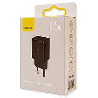 Мережевий адаптер Baseus Compact Charge 2USB 10.5W CCXJ010201 CCXJ010202 чорний