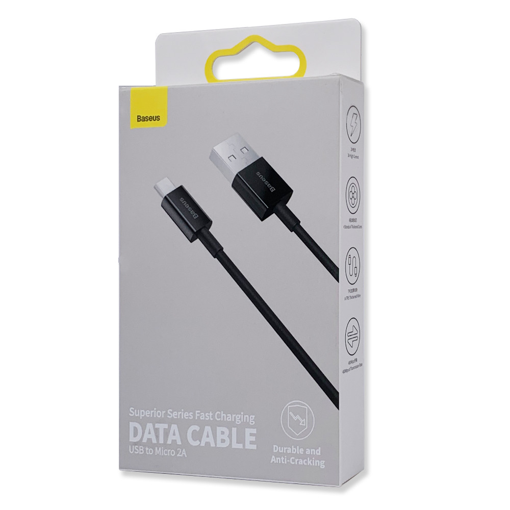 Кабель зарядки Superior Series Fast Charging Data Cable USB to Micro 2A 1м (CAMYS-01)