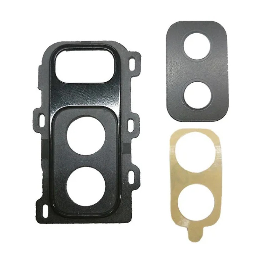 Скло камери Samsung Galaxy A6+ Plus 2018 A605F чорне у рамці, фото 1