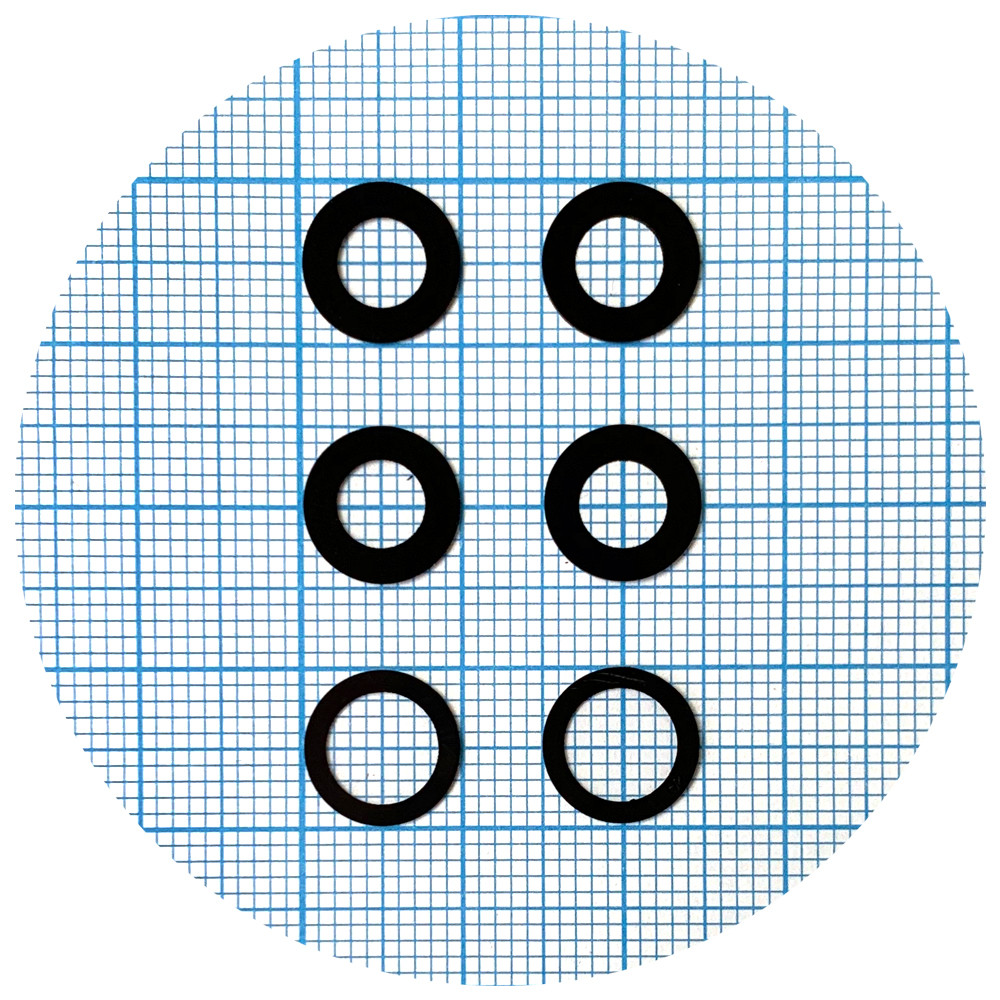 Скло камери Apple iPhone 12 Pro (чорне - 3 шт), фото 1