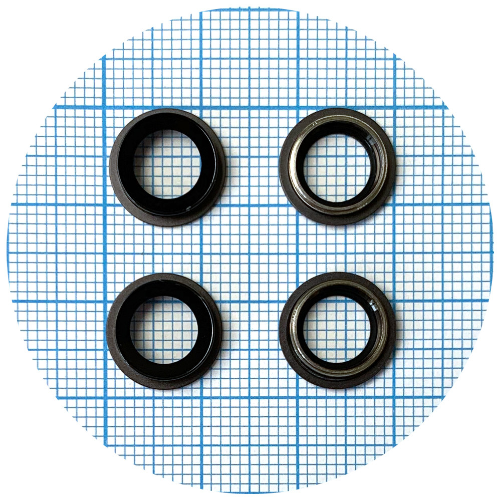 Скло камери Apple iPhone 11 чорне з кільцем - 2 шт, фото 1