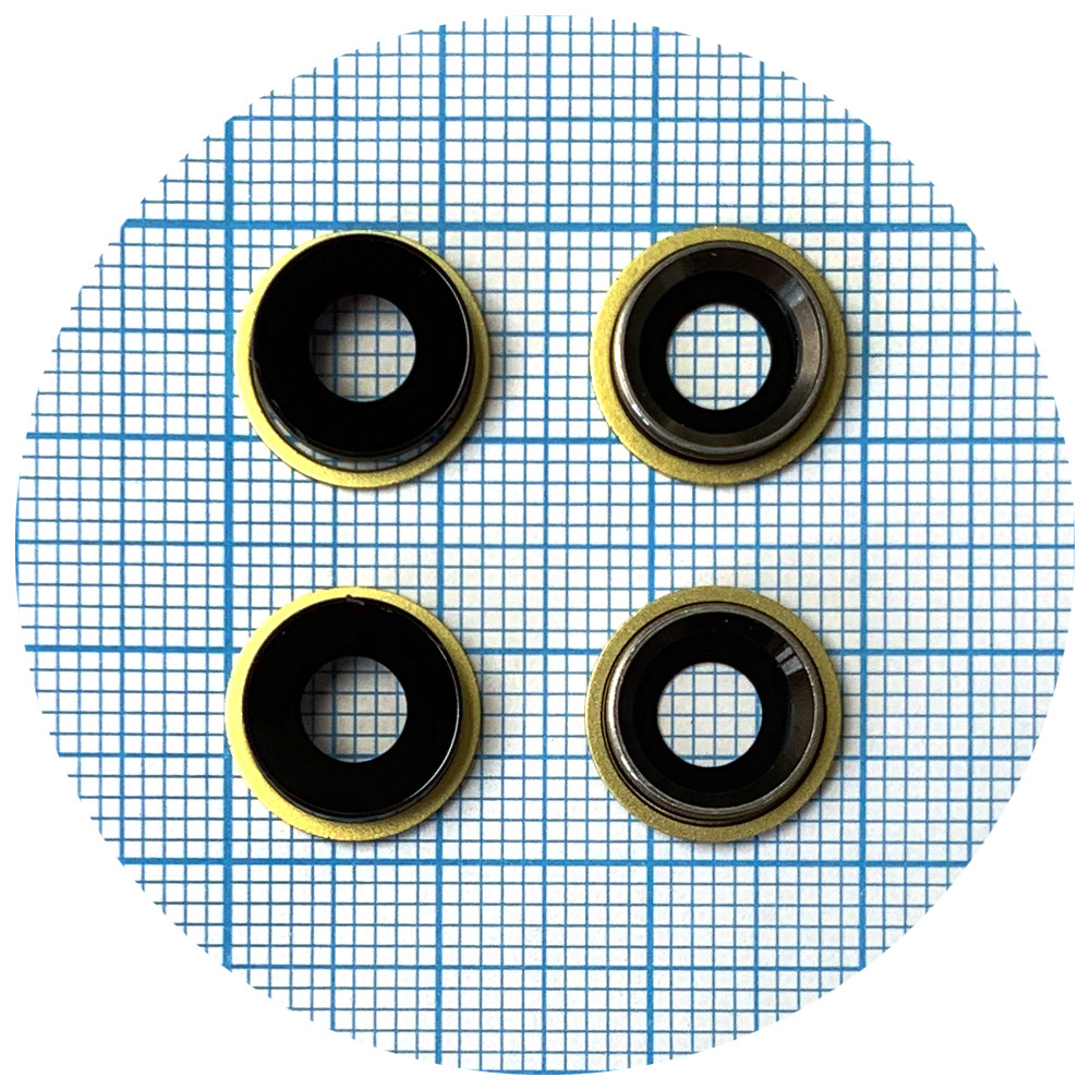 Скло камери Apple iPhone 11 (з жовтим кільцем - 2 шт), фото 1