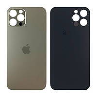 Задня кришка Apple iPhone 12 Pro золотиста Original PRC з великим отвором