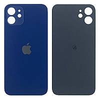 Задня кришка Apple iPhone 12 синя Original PRC з великим отвором
