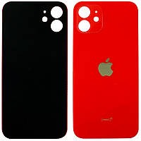 Задня кришка Apple iPhone 12 червона - аналог з великим отвором