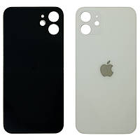 Задня кришка Apple iPhone 12 біла - аналог з великим отвором
