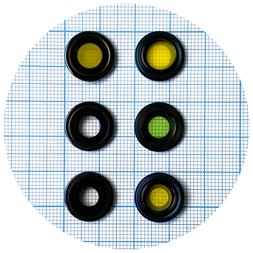 Скло камери Apple iPhone 12 Pro Max з синім кільцем - 3 шт, фото 1