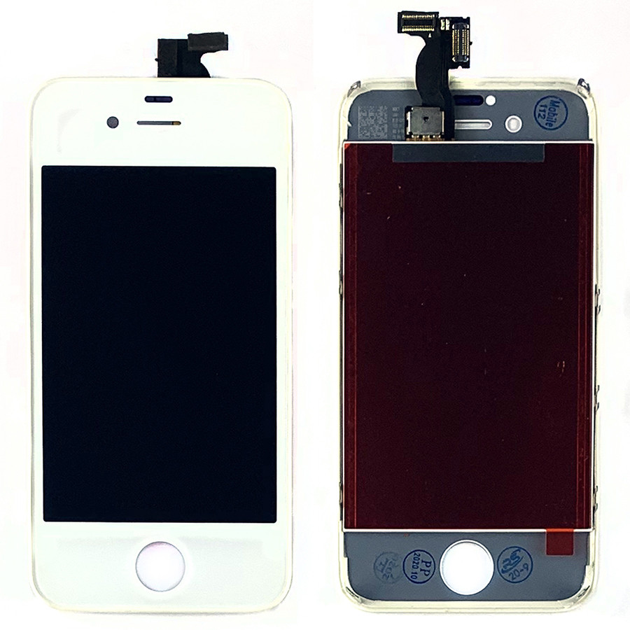 Дисплей (екран) Apple iPhone 4S з сенсором білий AAA - аналог