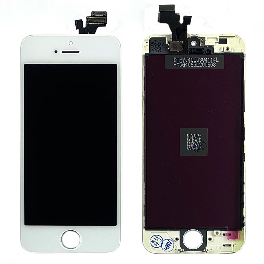 Дисплей (екран) Apple iPhone 5 з сенсором білий AAA - аналог TianMa