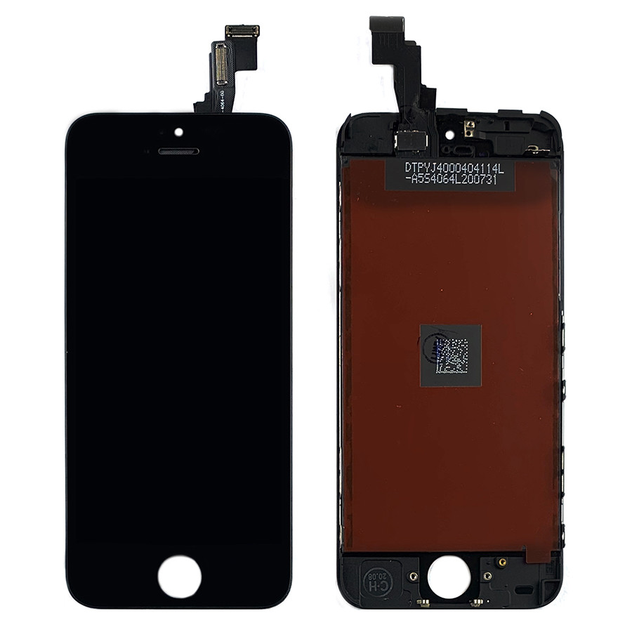 Дисплей (екран) Apple iPhone 5C з сенсором чорний AAA - аналог