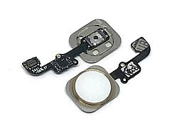 Шлейф Apple iPhone 6, iPhone 6 Plus з кнопкою меню Home золотистий Original 100%