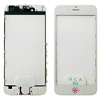 Скло дисплея Apple iPhone 6 біле з OCA плівкою та рамкою