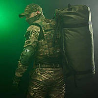 Сумка-баул тактический военный вещевой сумка 100 л зсу хаки