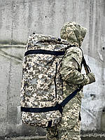 Прочная сумка баул армейский вещмешок всу сумка 100 л камуфляж Пиксель