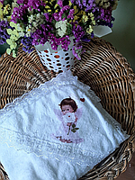 Плед детский крыжма, крижма для крещения с капюшоном, полотенце детское микрофибра Код/Артикул 83 Pol-180\4184