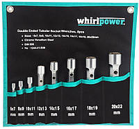 Набор трубчатых ключей Whirlpower 6-22 мм, 8 шт в чехле