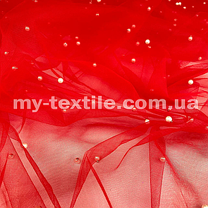 Сітка з перлами Червоний