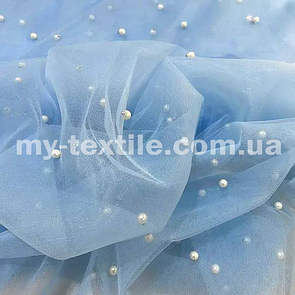 Сітка з перлами Блакитний