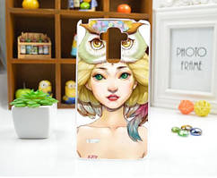 Силіконовий чохол бампер для LG G4 Stylus Ls770 H630 з малюнком Дівчина