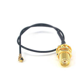 Перехідник кабель антеновий IPEX uFL - SMA Female 20см перехід пігтейл для 4G 3G модемів, WiFi роутерів