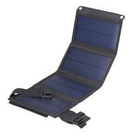 Портативна вологостійка сонячна панель Solar panel 15W 1xUSB С01549 (Чорний)