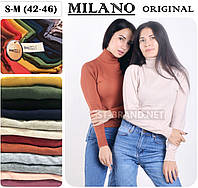 S/M (42-46). Жіночий гольф водолазка Milano - бежевий, сірий, чорний, червоний, синій, зелений