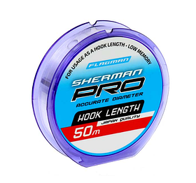 Японська волосінь Flagman Sherman Pro Hook Length 50 м 0.115 мм Рибальська волосінь