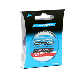Японська волосінь Flagman Sherman Pro Hook Length 50м 0.091мм рибальська волосінь