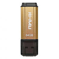 Флеш-накопичувач Hi-Rali USB 64GB Stark Series Gold (HI-64GBSTGD)