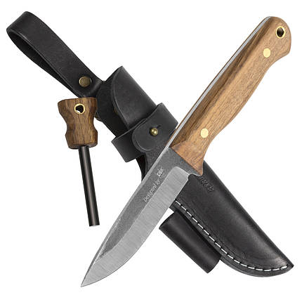 Туристичний Ніж з Вуглецевої Сталі з ножнами Bushmate BPS Knives & DBK, фото 1