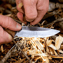 Туристичний Ніж з Вуглецевої Сталі з ножнами Bushmate BPS Knives & DBK, фото 5