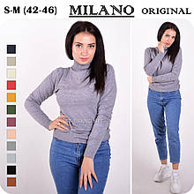 Темно-сірий гольф жіночий / Класичні однотонні базові водолазки