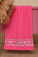 Полотенце для лица махровое розового цвета 168173T Бесплатная доставка