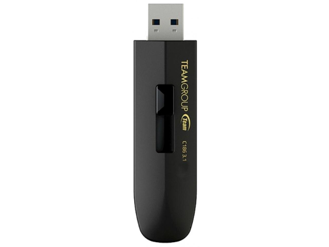 Флеш-накопичувач Team USB3.2 32GB C186 Black (TC186332GB01) - фото 1 - id-p2022134157